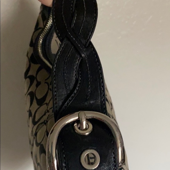 Coach black signature hobo handbag - Picture 3 of 5